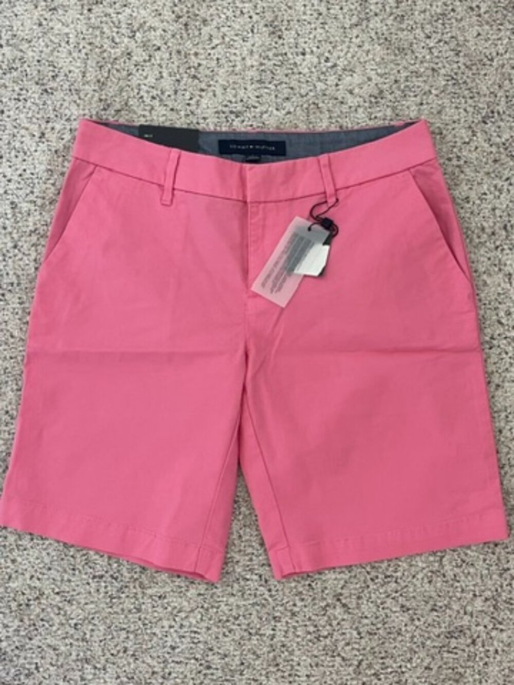 Tommy Hilfiger Shorts Womens 2 Pink Hollywood 9 Inch Chino‎